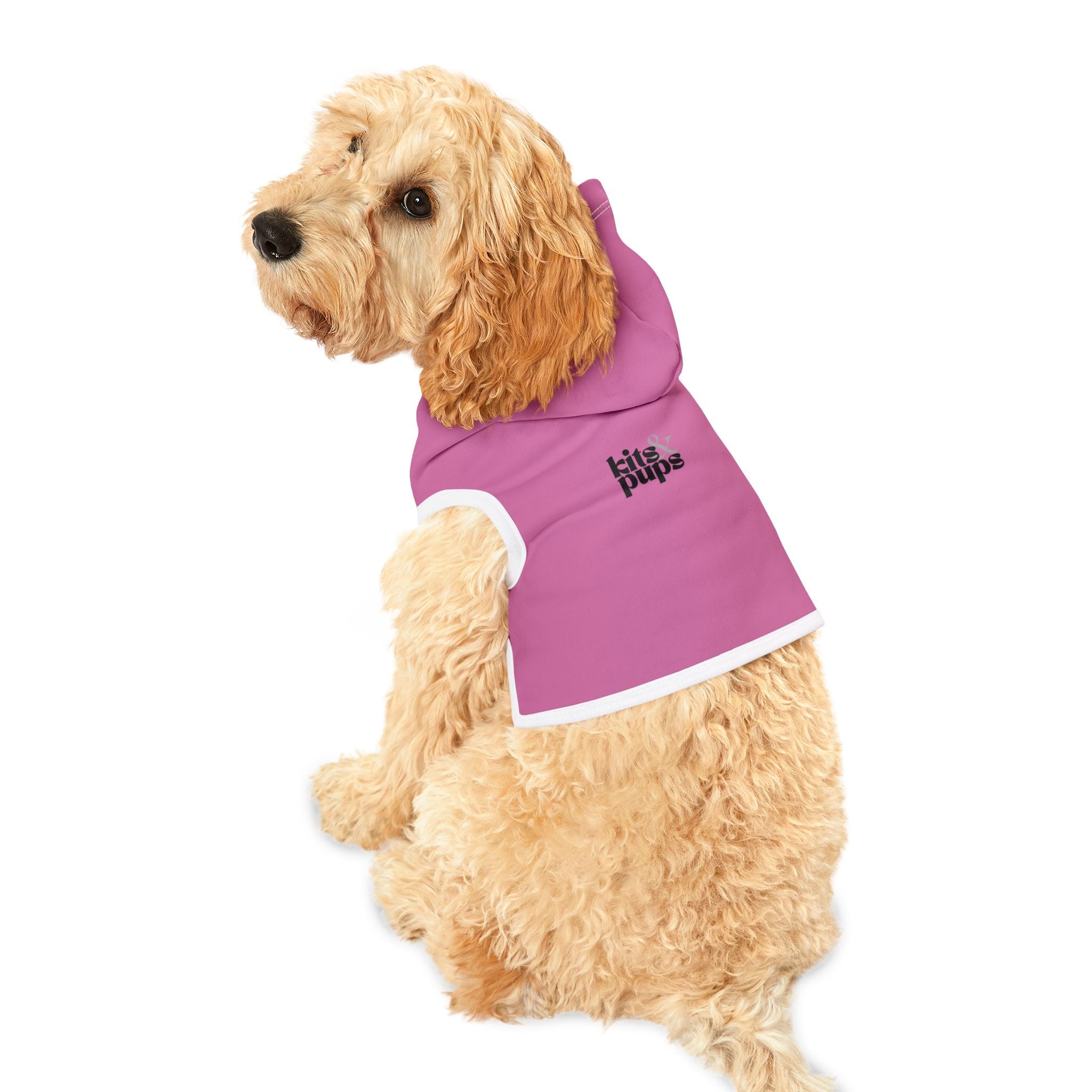 Pink Pet Hoodie: Soft Hooded Dog Sweatshirt