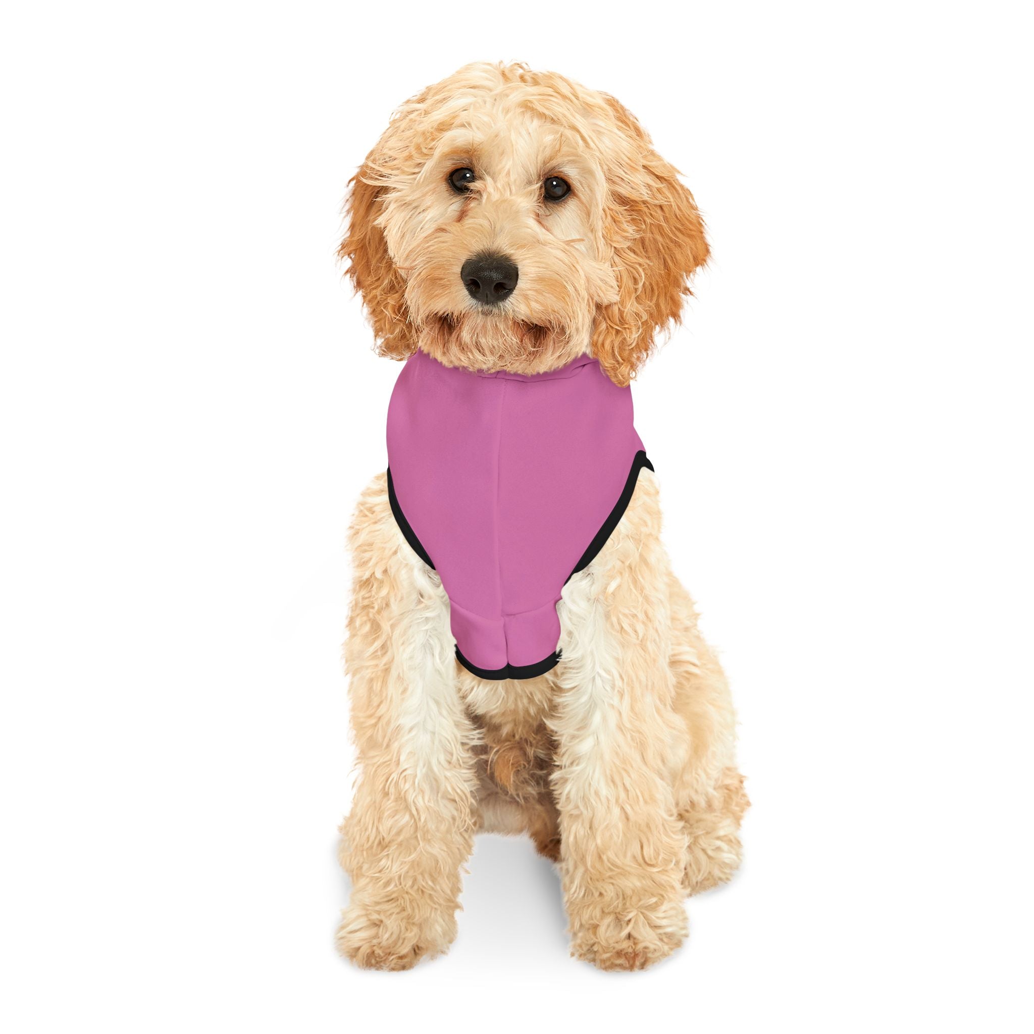 Pink Pet Hoodie: Soft Hooded Dog Sweatshirt