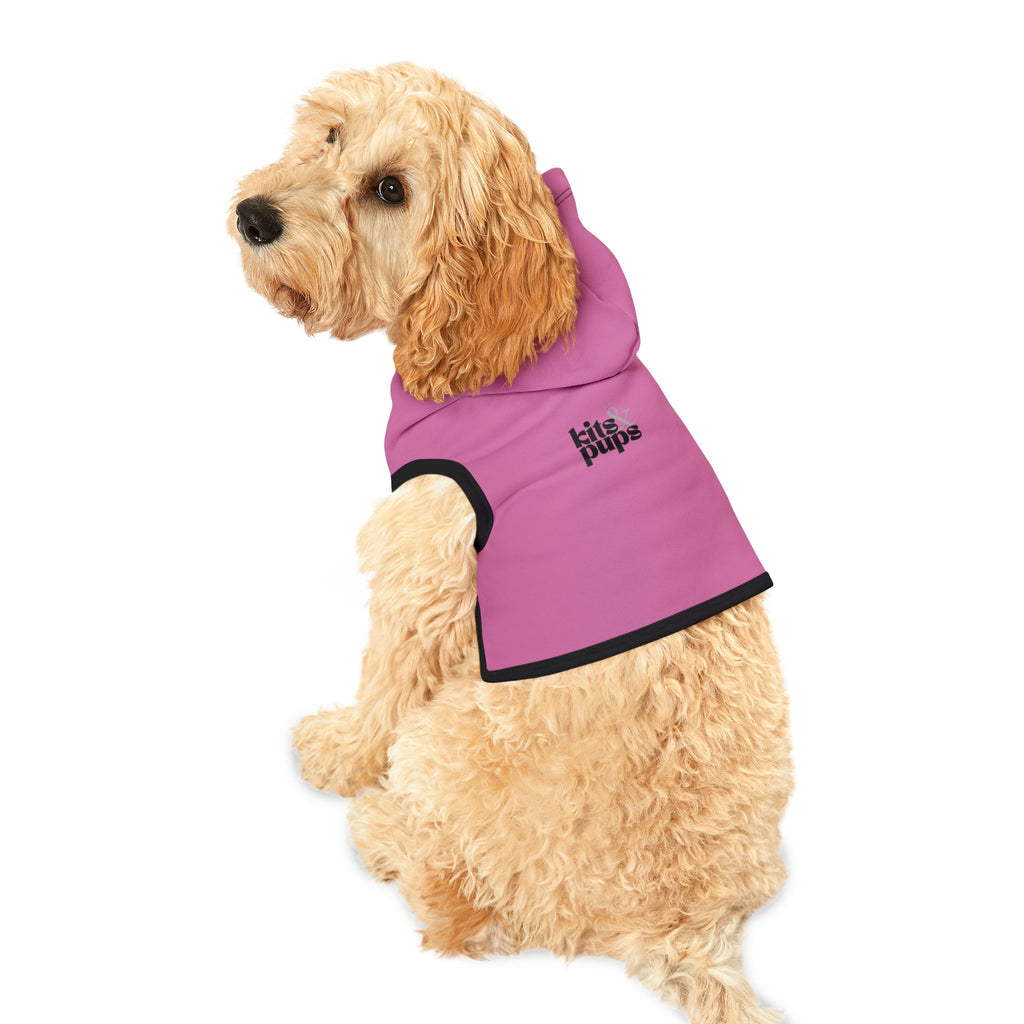 Pink Pet Hoodie: Soft Hooded Dog Sweatshirt