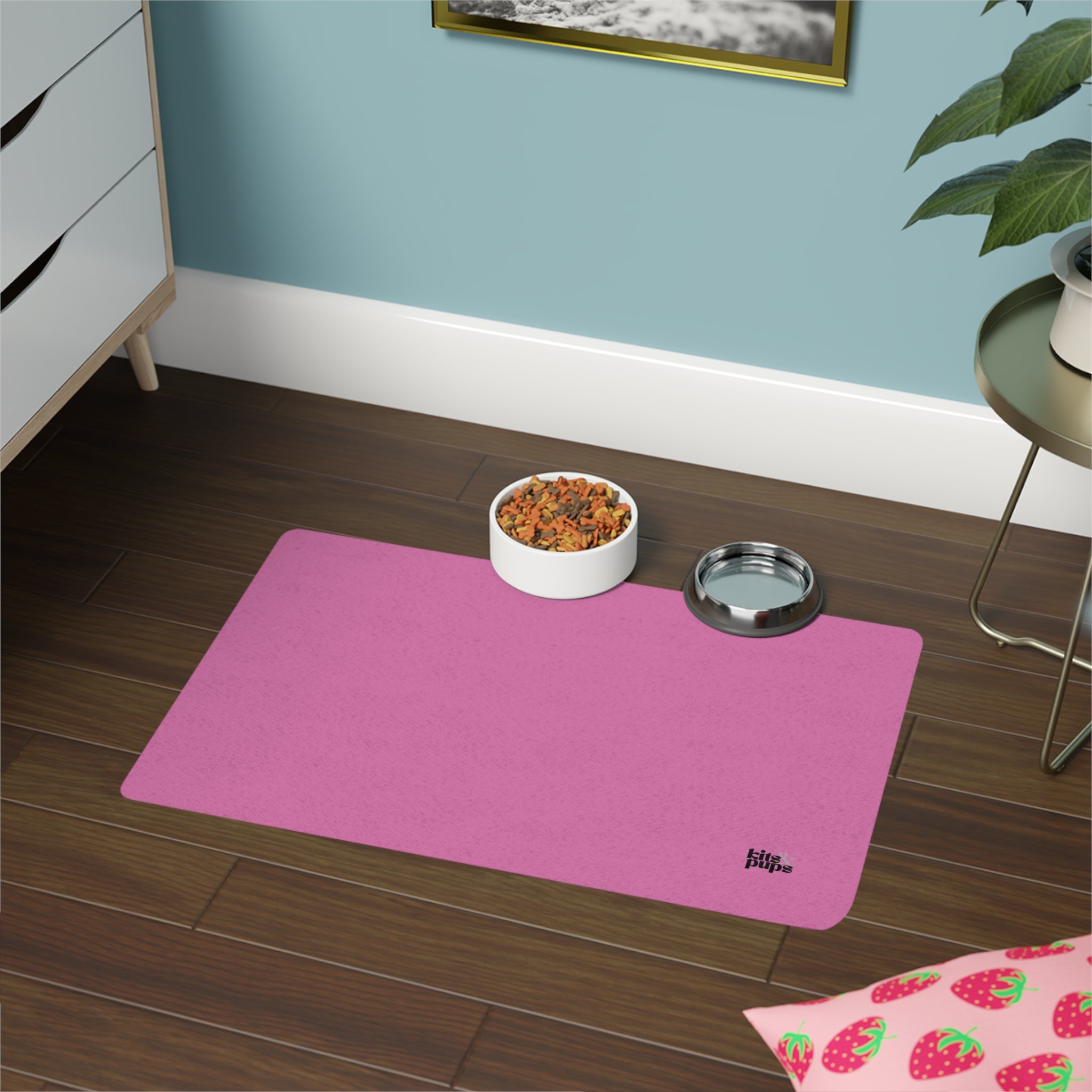 Pet Food Mat — Non-Slip Waterproof Feeding Placemat (12x18)